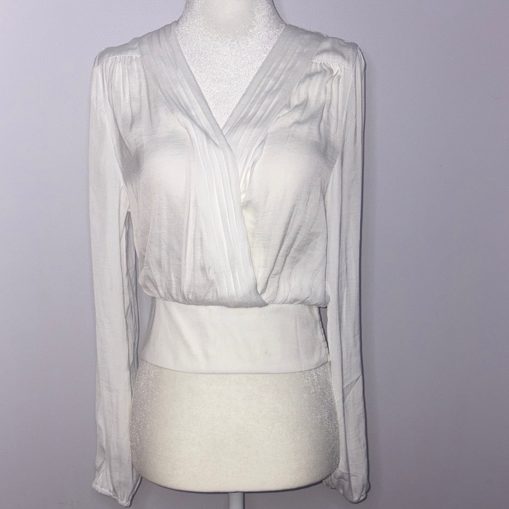 RACHEL Rachel Roy Cropped Wrap Blouse